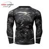 Men's Long Sleeve Elastic Compression Shirt - Anti-Abrasion Jiu-Jitsu Training Body Shaper