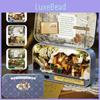 Encantadora Mini Caixa de Teatro DIY Casa de Bonecas com Kit de Cena Miniatura de Campo