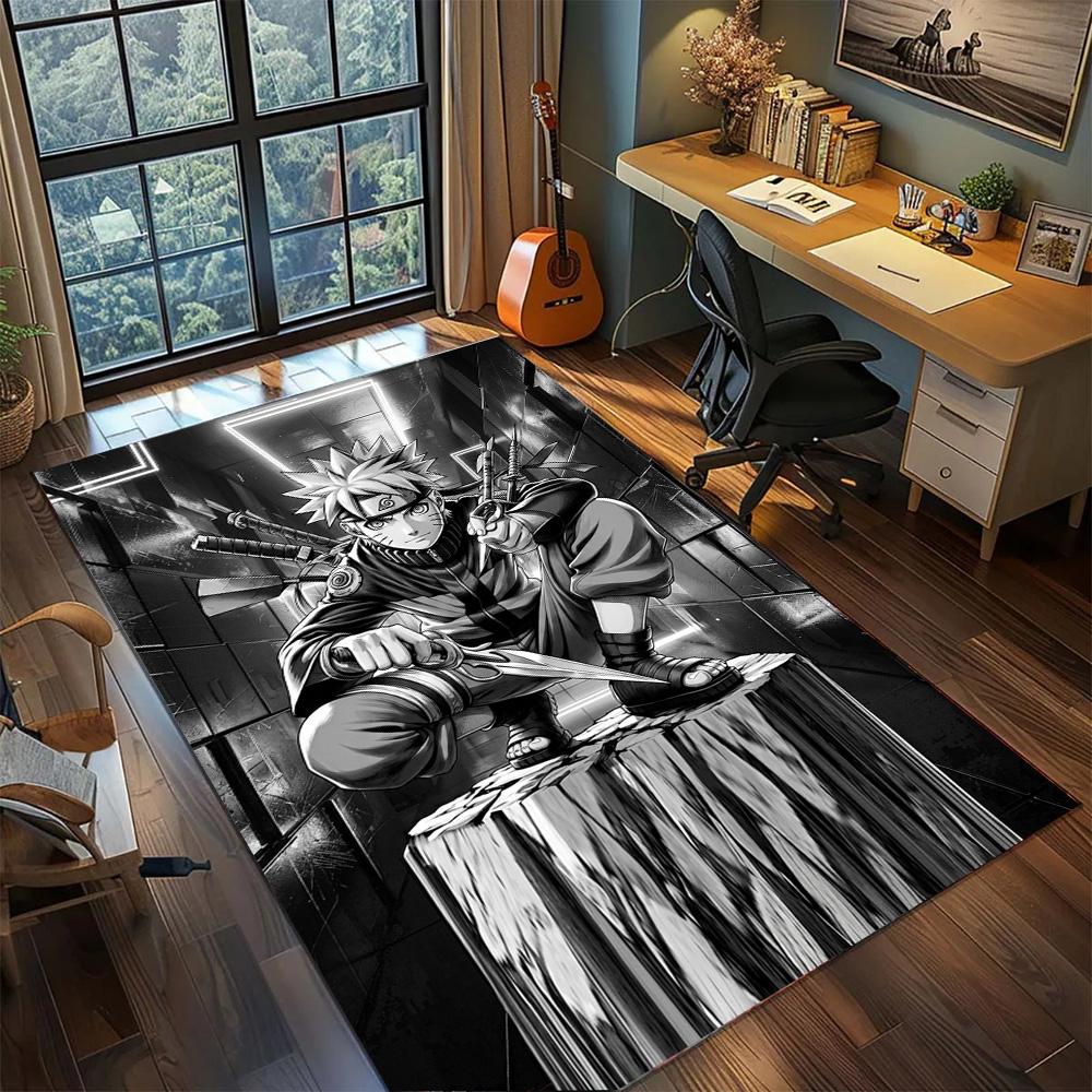 Bedroom Naruto Carpet Non Slip Washable Large Area Rug Floor Mat for Gamer Room Home Decor