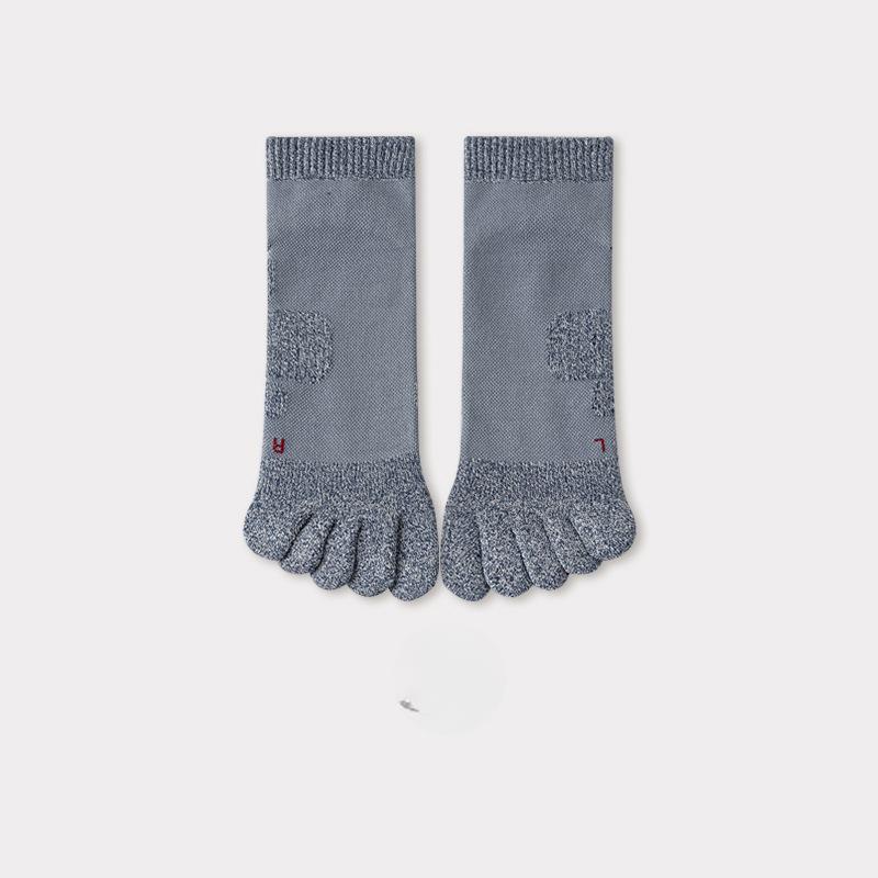 Terry Socks Men's Five Fingers Socks Towel Bottom Cotton Non-slip Anti-pilling Mesh Sweat Breathable Anti-odour Spring Socks