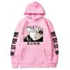 Anime Hoodie Ken Kaneki Graphic Print Streetwear Casual Sweatshirt Men Fall