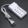 10 Port Fast Port Power Strip USB Charging Adapter Wall Travel Desktop Charger