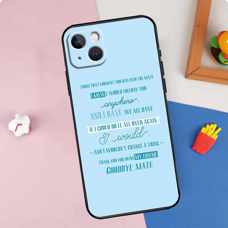 Maze Runner Phone Case For iPhone 16 Pro Max 11 12 13 Mini 14 15 Pro Max XR 16e 15 16 Plus Cover Shell