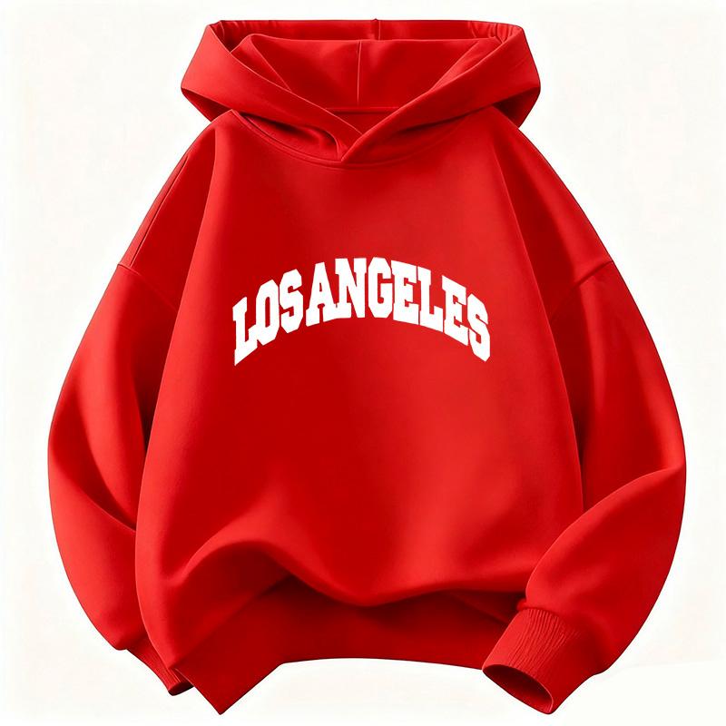 Lässiger Los Angeles Y2k Hoodie Kinder Mode Kinder Sweatshirt Kapuzenpullover Lässige Hoodies für Jungen Mädchen Kleidung