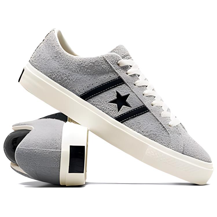 Converse One Star Academy Pro Suede Totally Neutral Black Unisex Sneakers Grey Egret A07619C