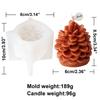 3D Fir Tree Christmas Tree Candle Silicone Mold Five Pointed Star Coniferous Christmas Tree Candle Silicone Mold