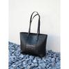 Genuine Leather Crocodile Pattern Bag Large Capacity Women's New Versatile Casual Shoulder Bag High-End Tote Bag