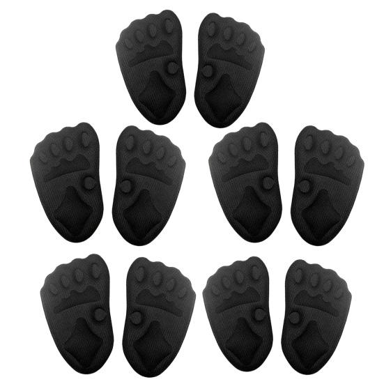 3/5 Pairs Foot Cushions for High Heels Gel Metatarsal Pads with Non-Slip Grip Pain Relief Inserts for Dress Shoes Pumps Sweat-Absorbent Foam Inserts