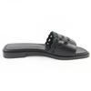 Hermes Sandals Frog Chaine d'Ancre Leather Flats Black Leather Women 36.5 Used