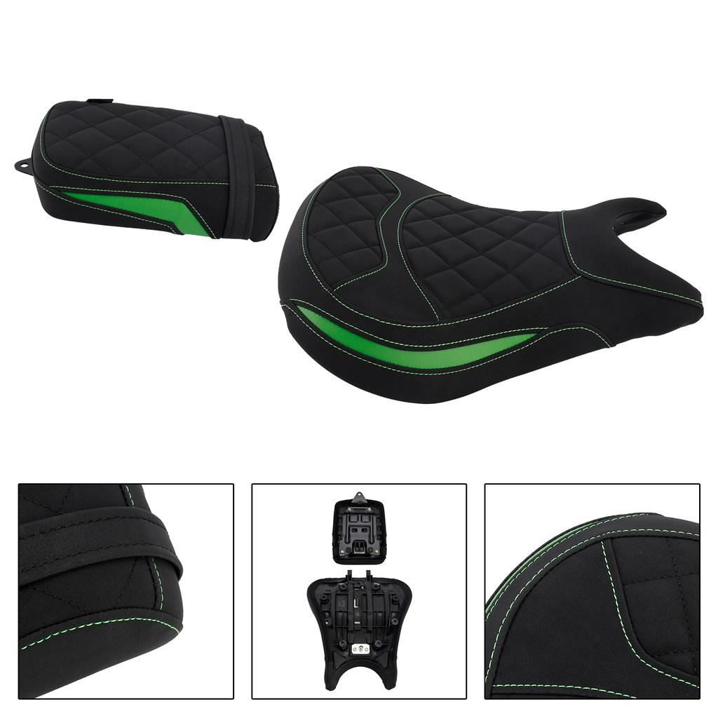 Front&Rear Raider Passenger Kit Lower Green For Kawasaki Eliminator 500 24-25