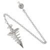 Dowsing Witch Spiritual Copper Pendulum Pointed Meditation Energy Spiral Metal For Women Girls