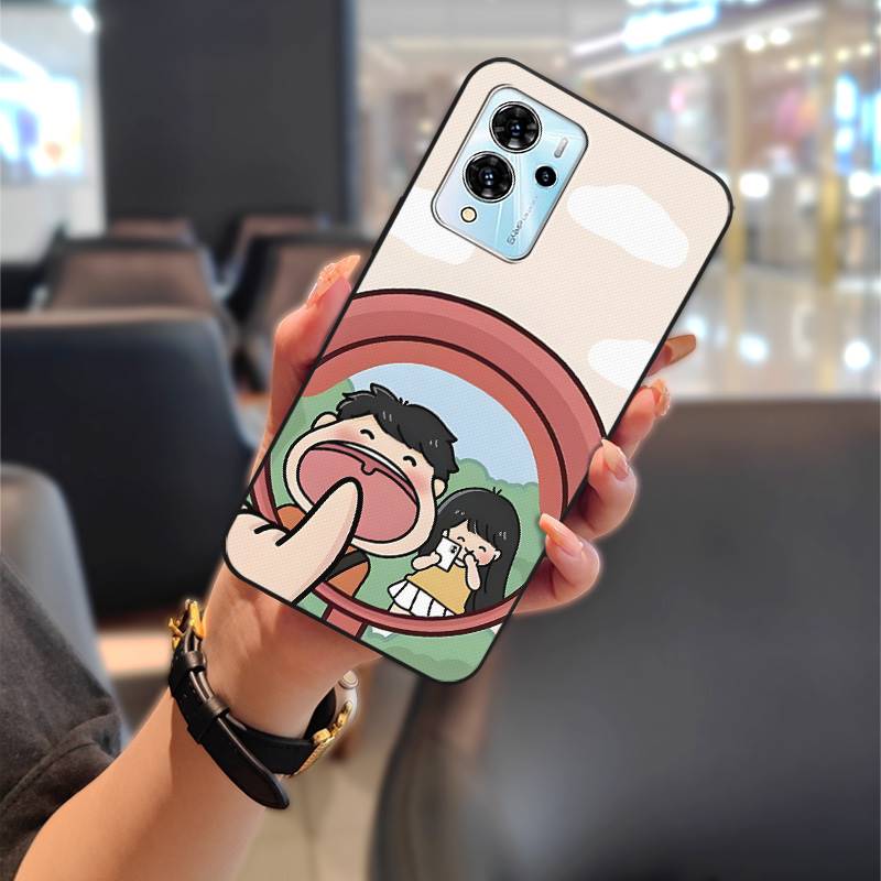 Durable Protective Phone Case For ZTE Blade V40 Pro Fashion Design Silicone Couple Phone Pouch Back Cover Shockproof TPU