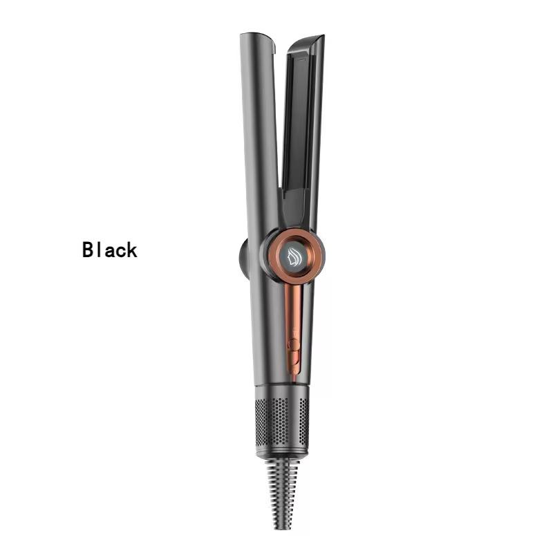 2-in-1 Hair Care Tool: Short Hair Straightening & Curling Comb with Temperature Control