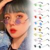 Retro Hippie Small Round Sunglasses For Men Women Vintage Metal Frame Mini Round Sun Glasses Hip-hop Eyewear UV400 For Outdoor