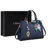 C°BANNER Cow Leather Shoulder Bag, Crossbody Bag Regular Women's Blue/White WQ107C41HA