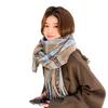 25 thermal scarves, high-end girls, sweet and cute imitation cashmere versatile plaid scarves