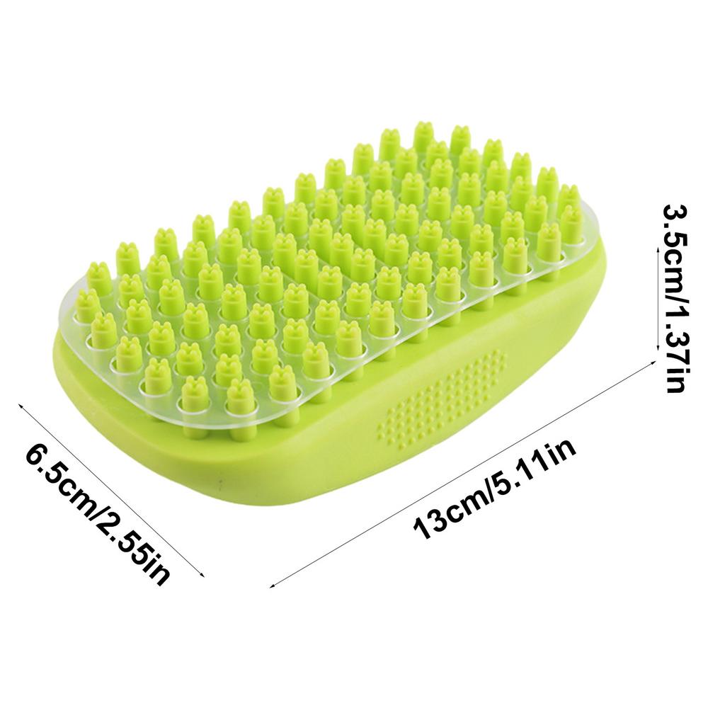 Hundewaschbürste Katzenpflegebürste Hund Ausfallbürste Haustier Shampoo Bad Beruhigende Massage Gumminoppen Currykamm Haustier