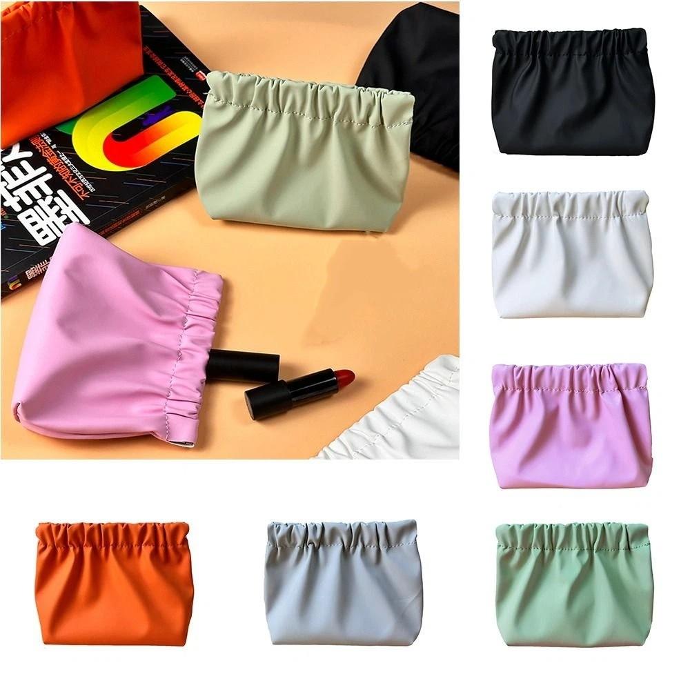 Korean Style Leaf Spring Bag Solid  Color Cosmetic Bag Casual Small Item Bags  Women