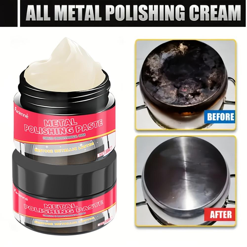 Mehrzweck-Metallpolierpaste - zum Polieren und Aufarbeiten von Eisen-, Kupfer- und Edelstahloberflächen. Geeignet für ba