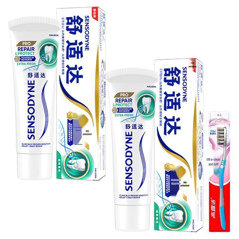 

Sensodyne Professional Repair Toothpaste & Colgate Toothbrush Set