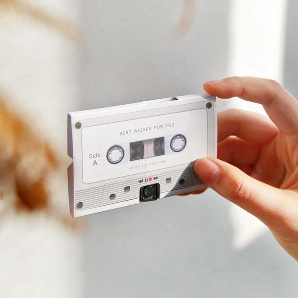 60 Seconds Cassette Tape Greeting Cards Personalized Congratulation Cards  Gift