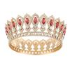 European Princess Queen Tiara Round Bridal Wedding Crowns Baroque Pageant Crowns  Birthday Party