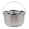 Leicht zu reinigendes Camping-Kochgeschirr Outdoor-Kochen Edelstahl-Topf