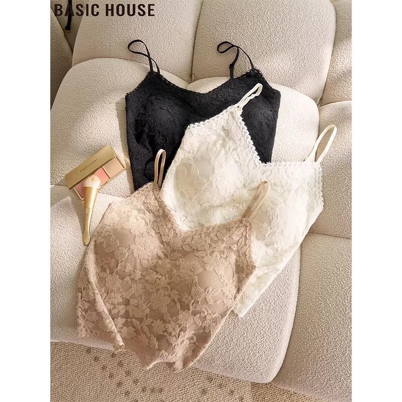 Basic House Women s Lace Padded Camisole Top M