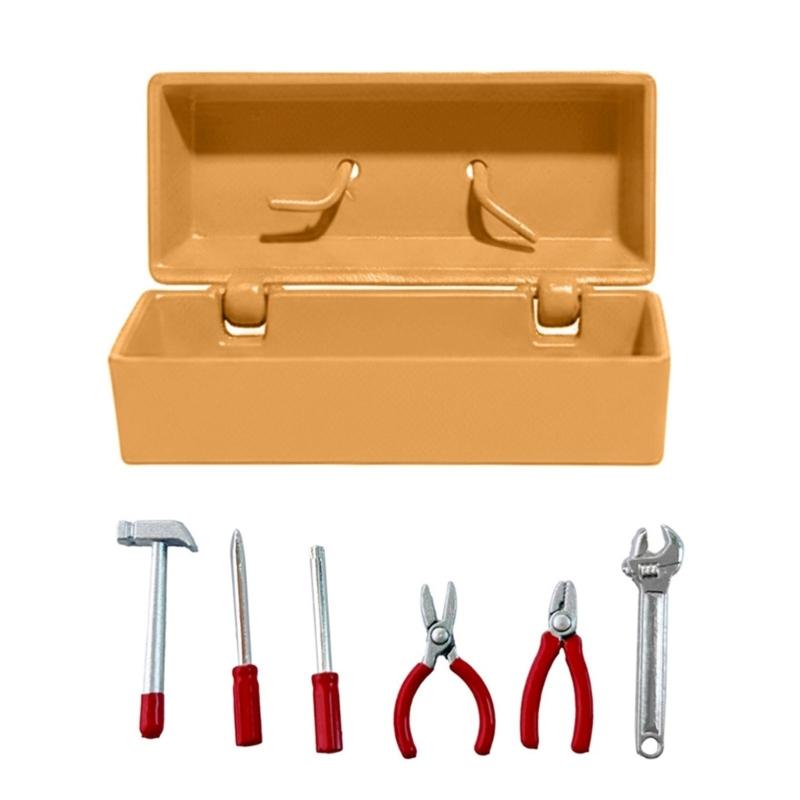 1:12 Miniature Doll House Tool Repair Tool Set For Dollhouses With Realistic Detail And Metal Construction