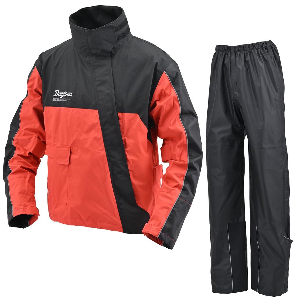 Daytona 48291 Motorcycle Rainwear Top and Bottom Set, Pressure Resistance 20,000 mm, Stretch,