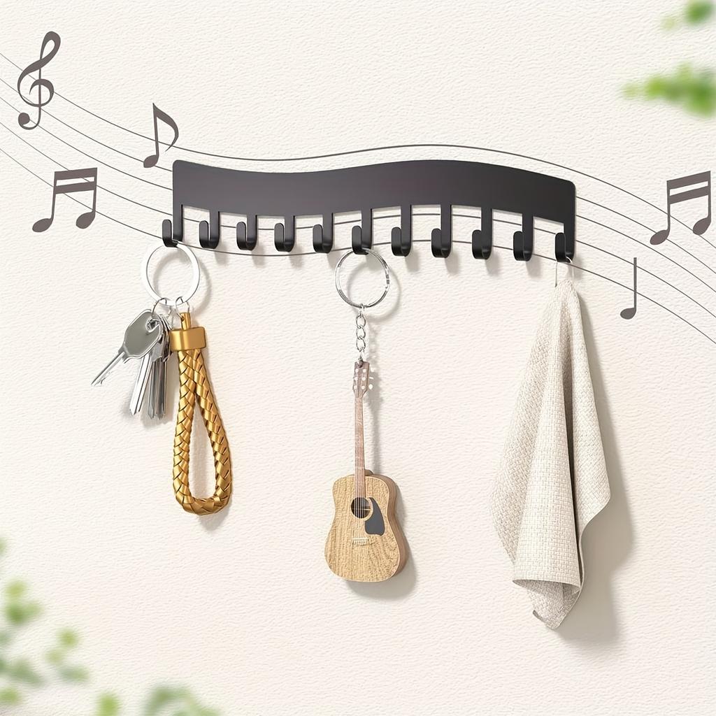 1pc Metal Wall Jewelry Organizer, Art Deco Style Necklace Holder, Hanging Storage Display for Rings, Earrings, Bracelets