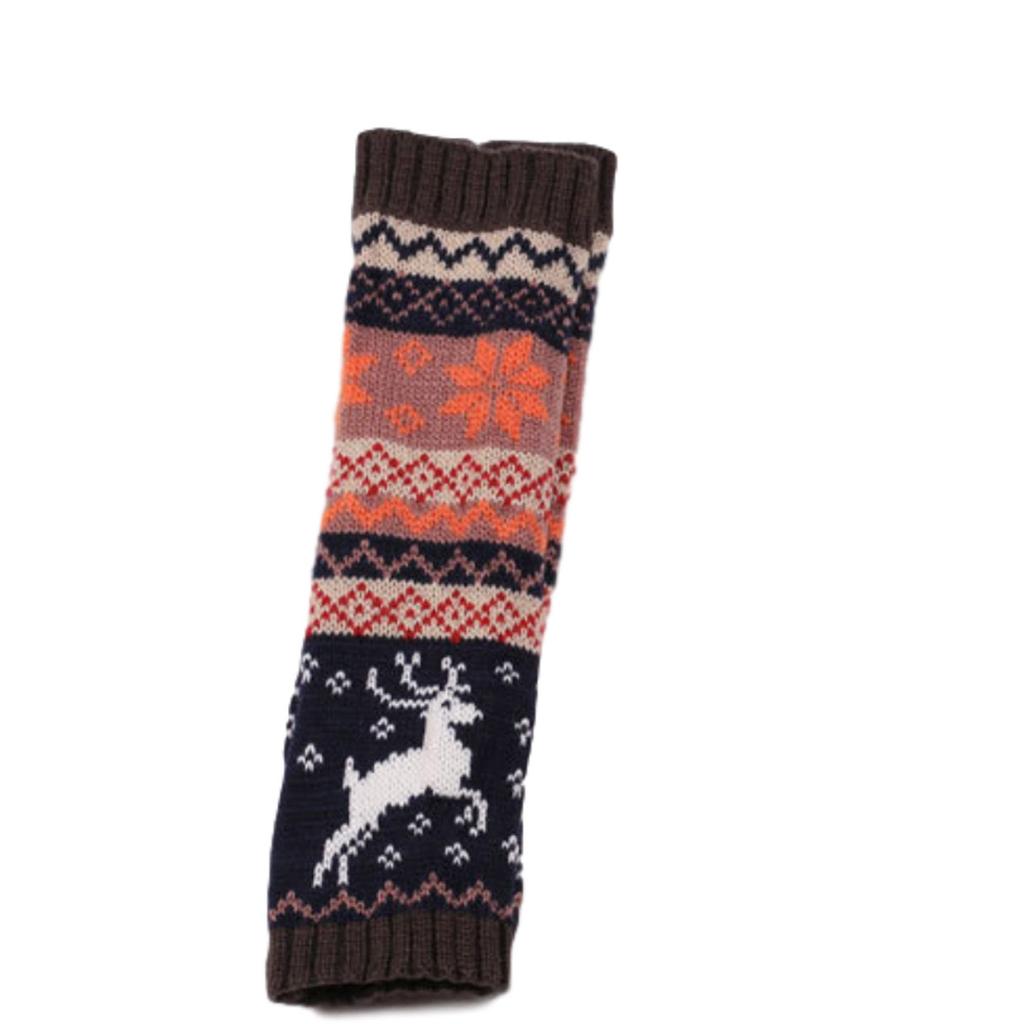 Women Girl Knitted Arm Fingerless Keep Warm Winter Gloves Soft Warm Mitten
