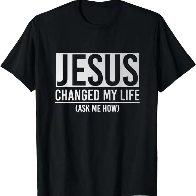 Ježíš je král Tričko Grafické Unisex Styl Personalizované Vlastní Potisk Dámské Pánské Streetwear Krátký Rukáv Dárek Y2k Tričko
