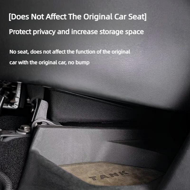 For GWM Tank 300 Storage Box Organizer Case Under Seat Hidden Box High Capacity Felt Cloth Drawer Holder Case Car Accessories