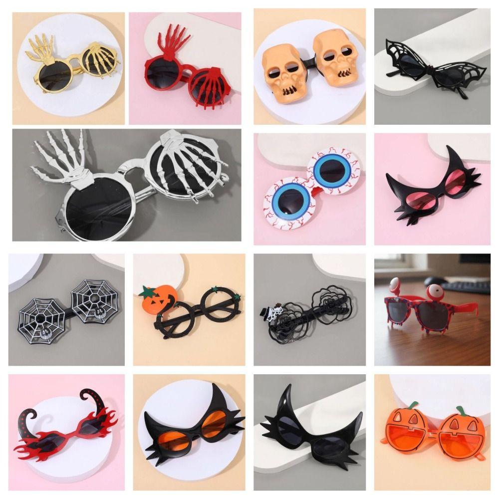 Spider Web Halloween Party Sunglasses Plastic Frame Novelty Holiday Eyewear Prank Gifts