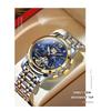 POEDAGAR Orologio da polso meccanico automatico di lusso Acciaio Inossidabile Tourbillon Orologio da uomo Impermeabile Luminoso Orologi da uomo da affari