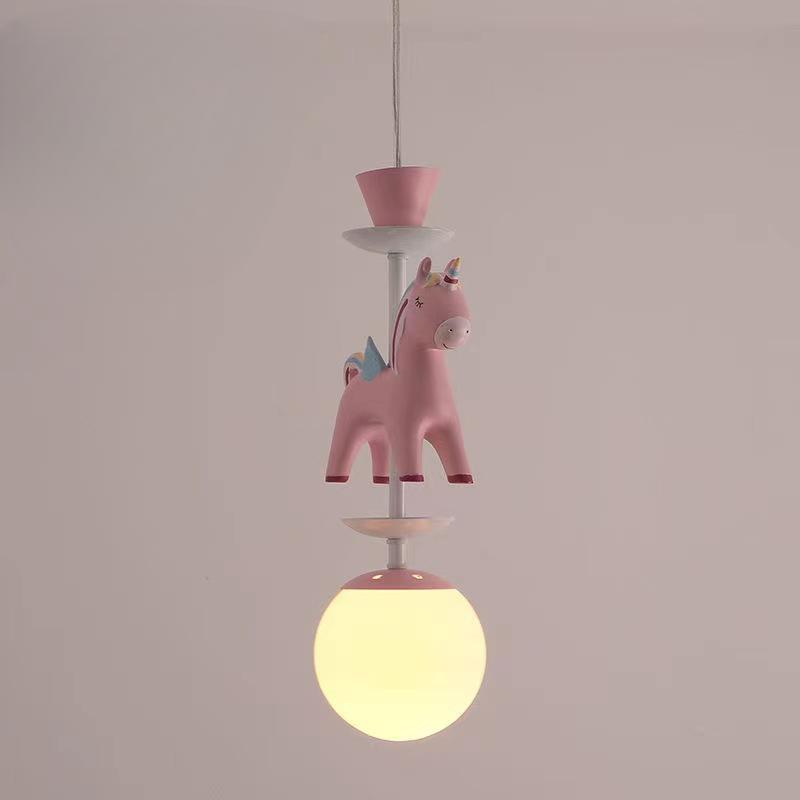 

Современный минималистский подвесной светильник для детской комнаты, карусельный светильник для мальчиков и девочек, спальня принцессы, украшение, креативное, прекрасное искусство, высококачественный теплый светодиод Tri color Light