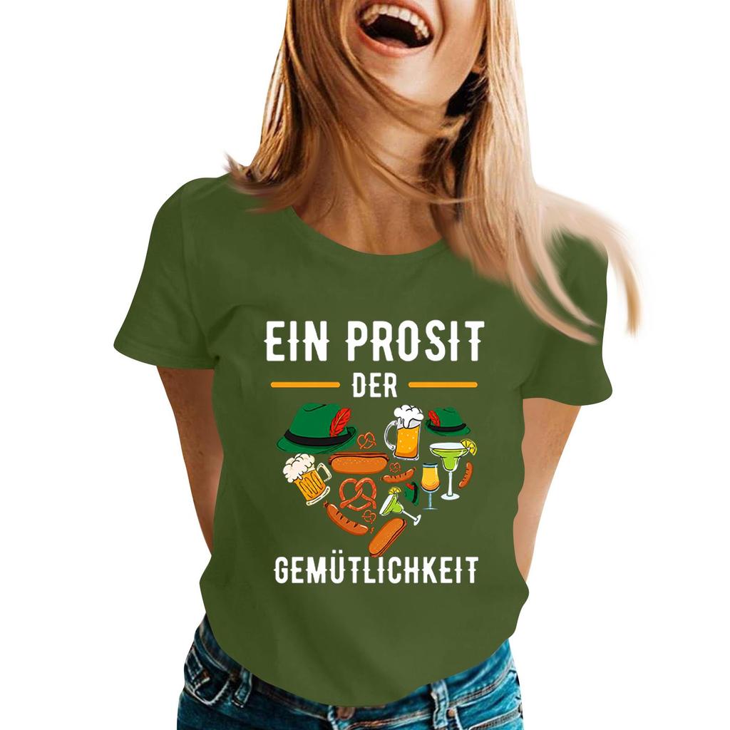 Fashion Casual Unisex Letter Print T-Shirt with Festival Graphic Design - Short Sleeve Round Neck Tee for Men and Women