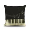 Piano Key Wonderful Notes Decorative Pillowcase Car Sofa Art Piece Office Seat Cushion Cover Home Decoration
