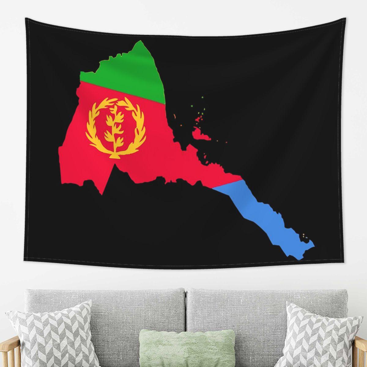 

Flag Of Eritrea Tapestry Wall Hanging Aesthetic Home Decor Tapestries for Dorm Room 74x94cm(29x37in)