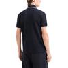 Emporio Armani SS24 Striped Logo Jacquard Straight Casual Short Sleeve Polo Shirt Men polo shirts Black 6D1F65-1JTKZ-00B9