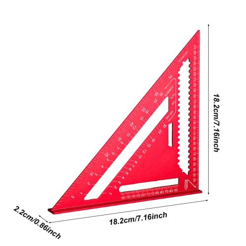 Speed ??Square, Triangle Carpenter Square, Triangle Aluminum Rafter Square - Portable Marking Gauge, Multifunctional Carpentry Tool for Carpenters and