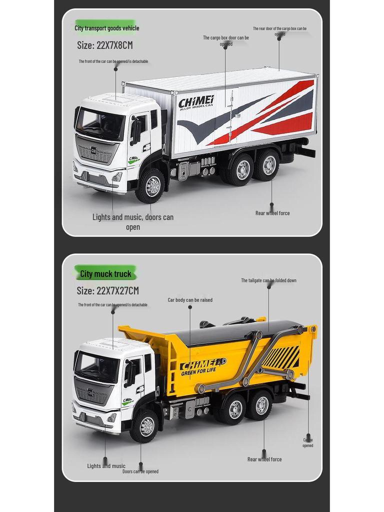 Chimei Alloy Toy City Cleaning Sprinkler Truck Model