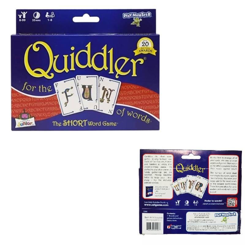 Coinvolgente Gioco di Carte Quiddler Per Famiglia e Amici con Design a Cinque Corone Ideale per Strategia e Divertenti Riunioni