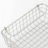 MUJI Stainless Steel Wire Basket 2, Approx. W37 x D26 x H8cm, 44831748, Gray