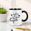 Large Capacity Coffee Cup Graduation Theme Water Cup with Ergonomic Handle Comfortable to