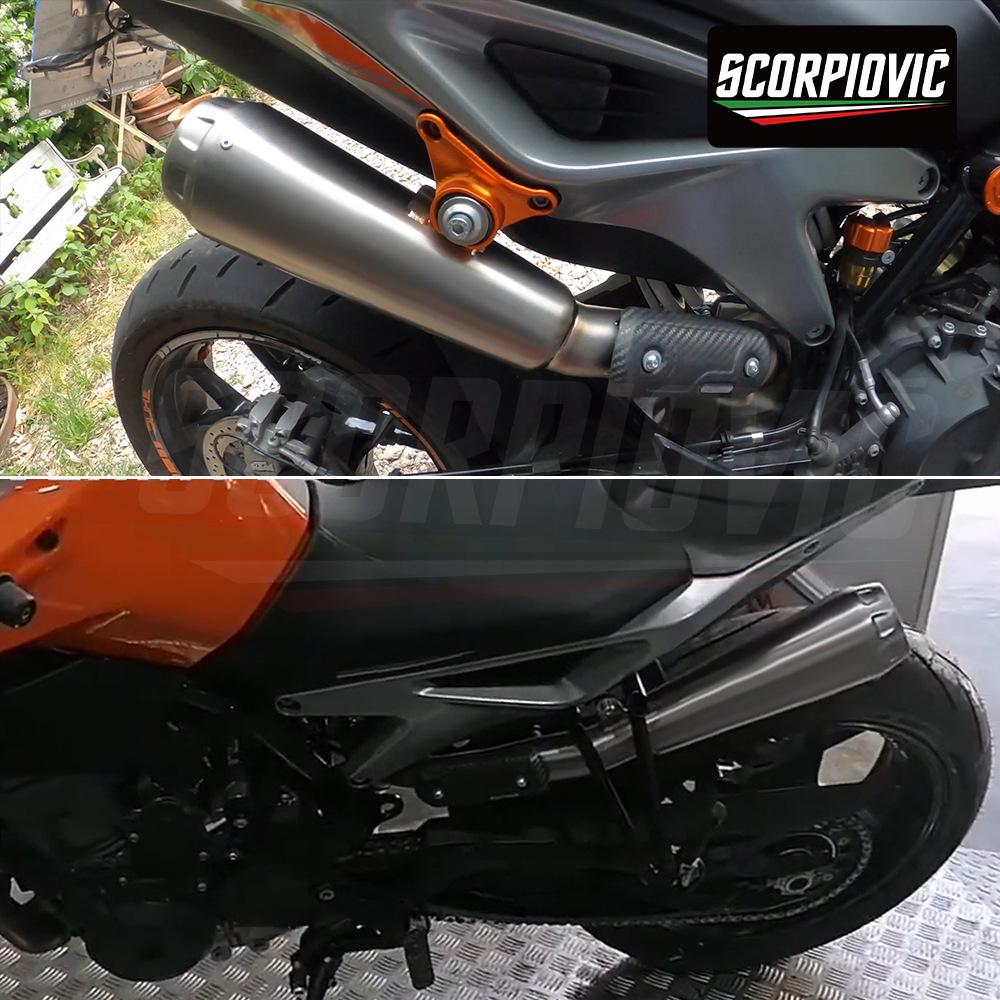 Stainless Steel Rear Muffler Mid-Pipe for Duke 790 (2018-2025)