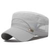 Spring Summer Anti-UV Baseball Cap Adjustable Casual Cadet Hat Outdoor Breathable Flat Top Cap Men