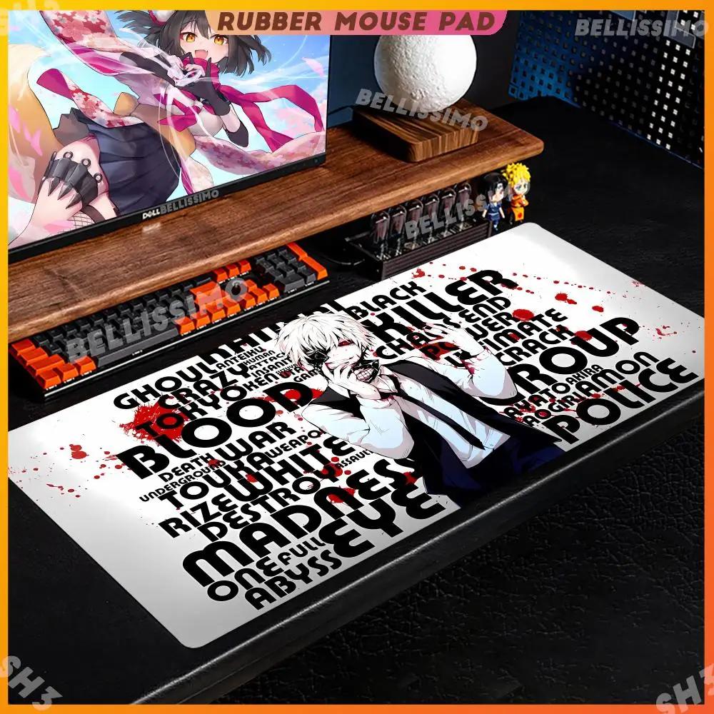 Ttokyo Gghoul Mouse Pad x Rubber Mouse Pad Mouse Stand mm Teclado Gamer Mat Super Big Large Edge Lock Desk Mat