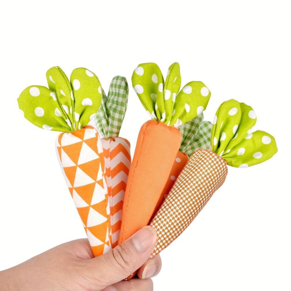 Soft Fabric Easter Carrot Ornaments High Quality Fabric Carrot Decorations  Party Favors